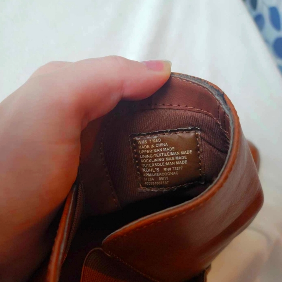 APT Women's Brown Hidden Wedge Ankle Boots size 7 - Picture 5 of 8